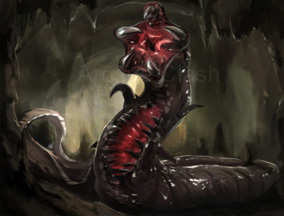 Card - Caveworm